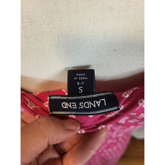 Lands‎ End Pink Pima Cotton Modal Size S 6-8 Dress - Picture 6 of 6